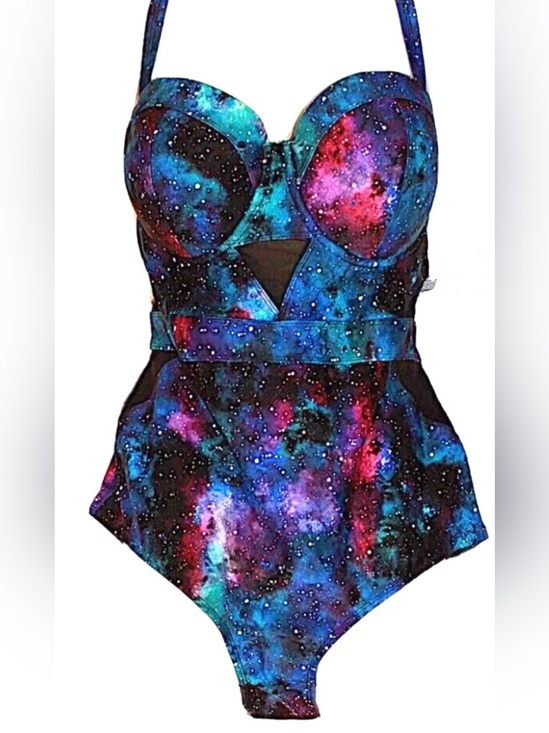 torrid Other - Torrid Vixen Collection Galaxy Mesh Underwire One Piece Swim Suit Sz 3X